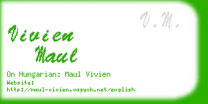 vivien maul business card